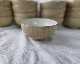Denby "Caramel Stripes" Rice Bowls, Sold Individually