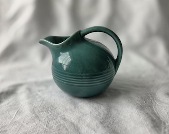 VINTAGE "Harlequin" by Homer Laughlin Novelty Creamer in Spruce Green