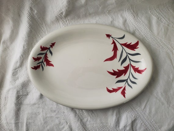 食器 Russel Wright Platter Russel Wright Seafoam Green Chop Plate – Retro on 8th