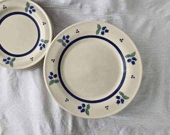Hartstone "Blueberry" Dinner or Salad Plates, Sold Individually
