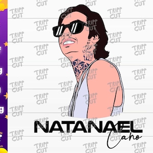 Natanael Corridos Tumbados PNG、JPG、SVG、Dxf Nata png、メキシコのプリント＆カットデジタルファイル、cricutシルエットファイルのダウンロード