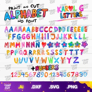 Letras do alfabeto Bichota Amanhã será bom PNG,SVG,DXF,Eps Letras do alfabeto Bichota png, Imprimir e cortar Download de arquivos digitais