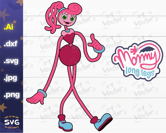 Mommy Long Legs Poppy Playtime SVG Digital Files for Cricut 