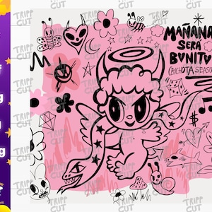 Bichota season PNG,SVG,JPG,Dxf Mañana sera bonito png, Print and Cut Digital, cricut silhouette files download