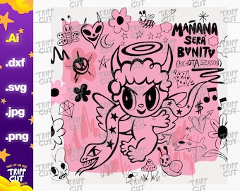 Bichota season PNG,SVG,JPG,Dxf Mañana sera bonito png, Print and Cut Digital, cricut silhouette files download