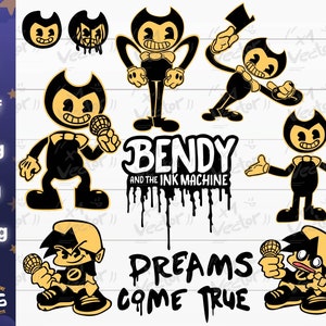 Artwork of a bendy character