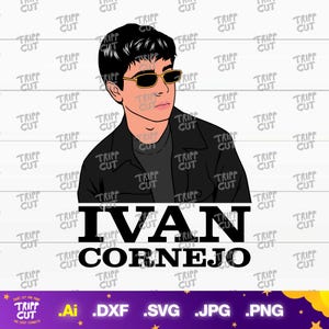 Ivan PNG,JPG,SVG Print and cut digital files, Regional mexicano png, Mirada png