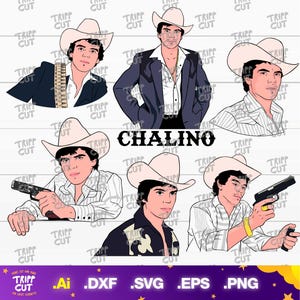 Chalino Sanchez PNG,JPG,SVG Bundle Chalino png, Digitale Dateien, Druck- und Schnittdateien, Sofortiger Download, corridos tumbados png