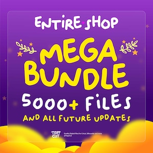 Komplettes Paket mit über 5000 Dateien | PNG, SVG, JPG + lebenslanger Zugriff und zukünftige Updates