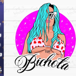 Bichota PNG/SVG/JPG/Dxf Bichota Bikini Digital Files for cricut silhouette, sublimation, decals, digital download