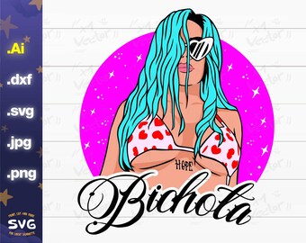 Bichota PNG/SVG/JPG/Dxf Bichota Bikini Digital Files for cricut silhouette, sublimation, decals, digital download