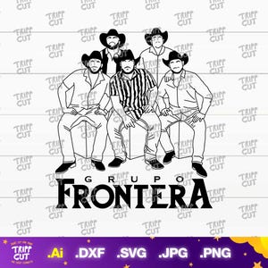 Regional mexicano, Frontera PNG,JPG,SVG México Print and Cut Digital files cricut silhouette files