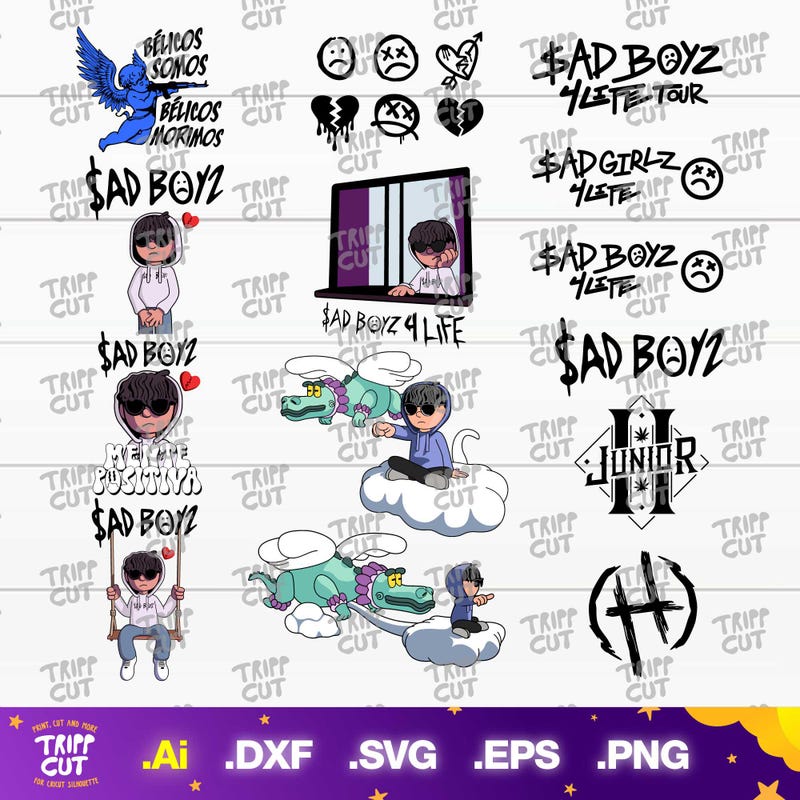 Sad H Sad boyz junior h png - Etsy México