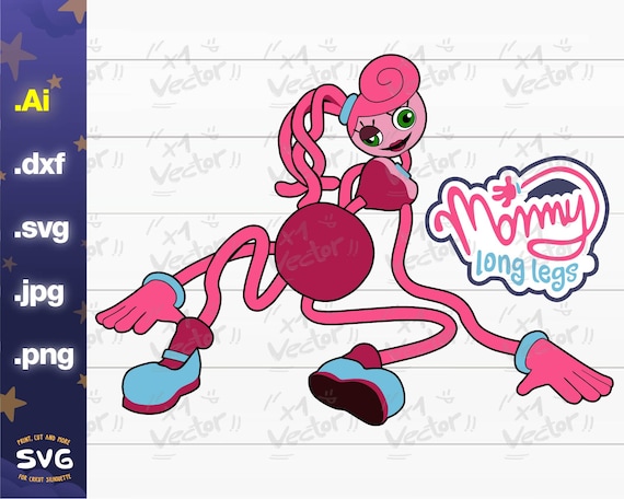 Mommy Long Legs Poppy Playtime SVG, Digital Files for Cricut Silhouette,  DXF, JPG, Png for Prints, Decal, Sublimation 