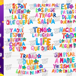 Bichota Que Chimba De Vida Letras JPG,PNG,SVG mañana será bonito png, Bichota season jpg, Digital files cricut silhouette files download