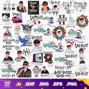 Junior H Super Bundle, Pack image Junior H PNG,JPG,SVG Sad boyz 4 Life png,jpg,svg Instant download, Print and cut, digital files