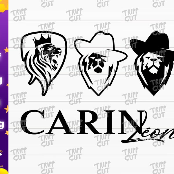 Carin León PNG,JPG,SVG,Eps Logos Carin León, Print and Cut Digital files cricut silhouette files download