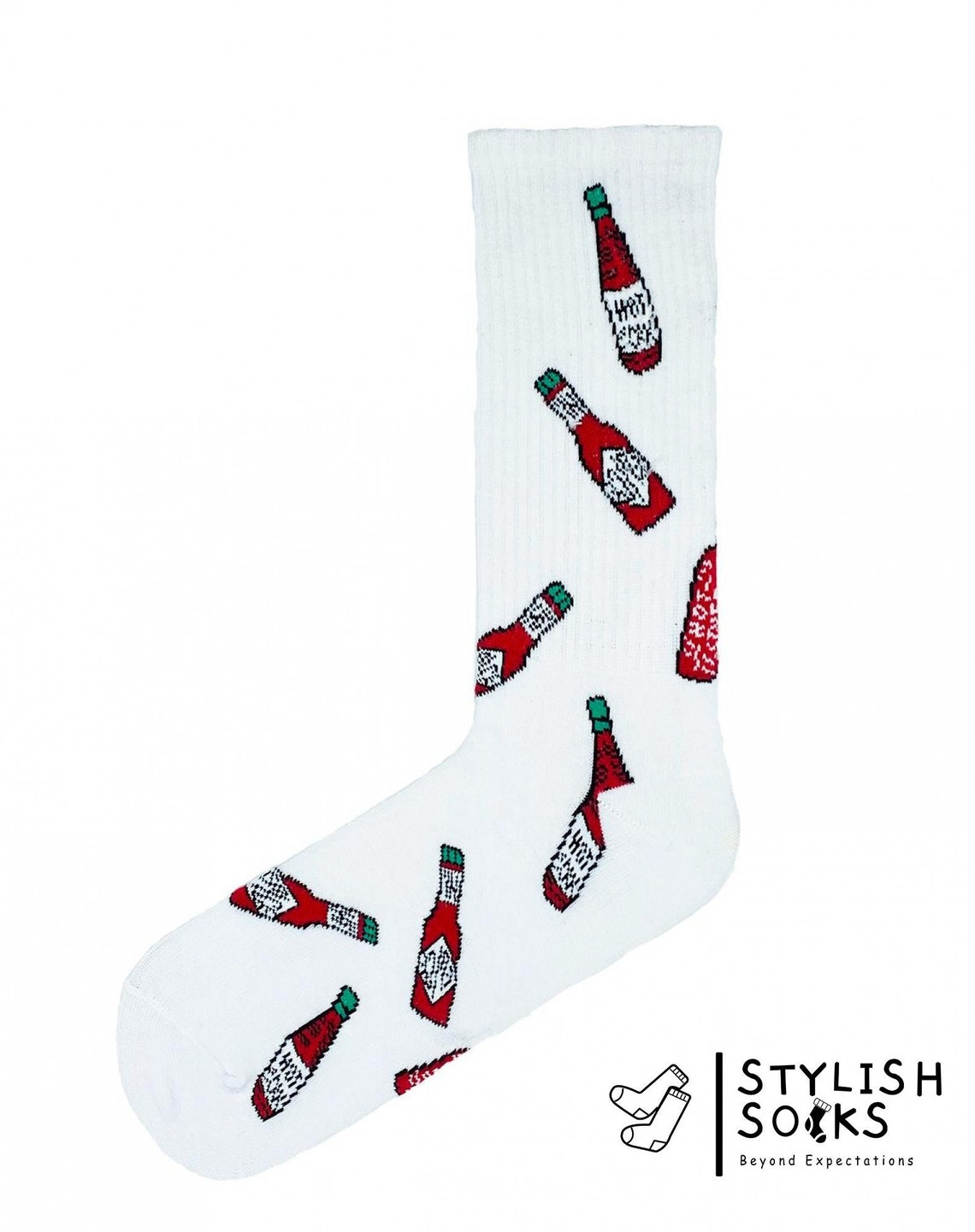 Tabasco Sauce Food Socks Funny Socks Valentine's Day Etsy