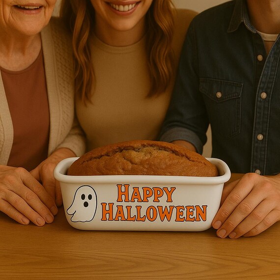 Tall Loaf pan personalized, handwritten recipe on bread baking dish,  customized with handwriting, great for Bread or Meatloaf,