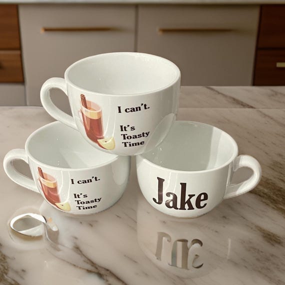 Personalized Jumbo Mug, 24 Oz, Photo & Text, Heated Under Glaze - Etsy