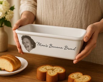 Tall Loaf Pan Personalized, Handwritten Recipe on Bread Baking