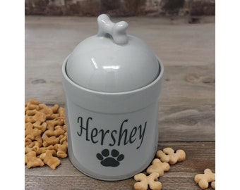 Dog treat container personalized, large dog treat jar, custom dog treat jar, puppy gift, new dog treat jar, custom pet gift, 9” x 6” tall