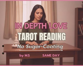 In-Depth Love Tarot Reading, Psychic Love Reading Guidance, Soulmate & Twin Flame Clarity | Same Day Insight