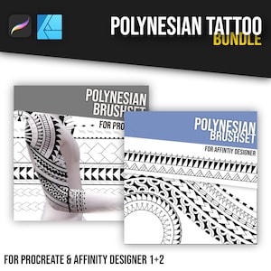 Polynesian Tattoo Brush Bundle for Affinity Designer and Procreate