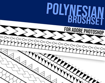 Polynesian Tattoo Brushset for Adobe Photoshop