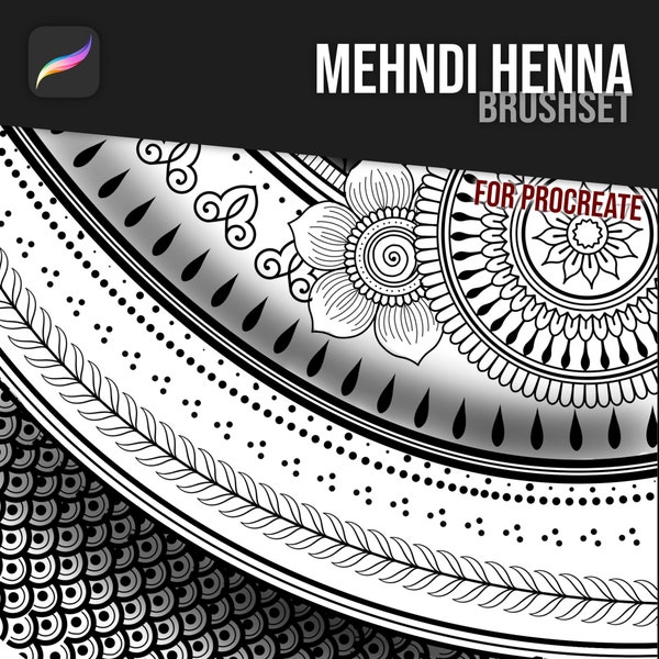 Henna Mehndi Tattoo Procreate Brushes