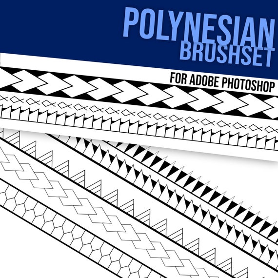 Polynesian Tattoo Pinsel und Stempel für Adobe Photoshop