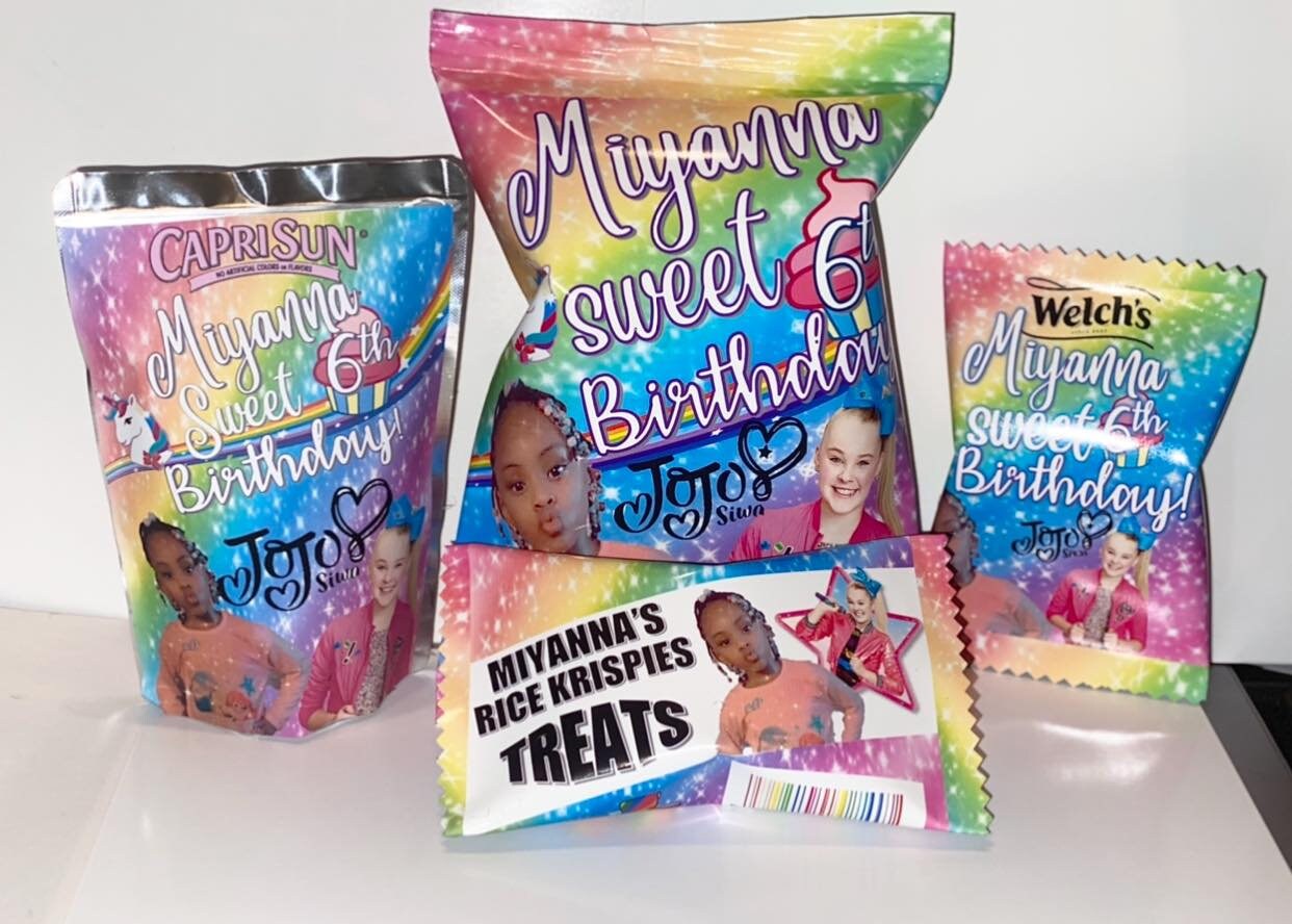 Jojo Siwa custom party snacks | Etsy