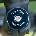 Legit Headset Caps brand personalized headset cap for bicycle with your text laser etched, 1 & 1/8" size fits most bikes, gift for cyclists