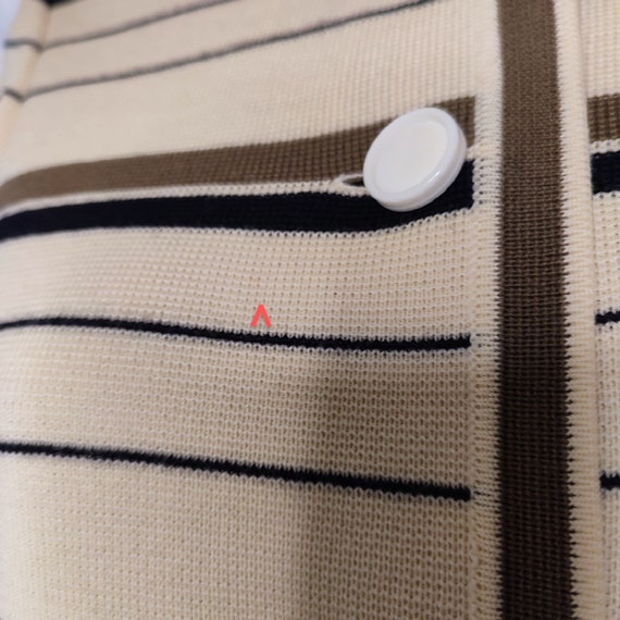 St. Andrews Vintage Zephyr Wool Stripped Sweater Card… Gem