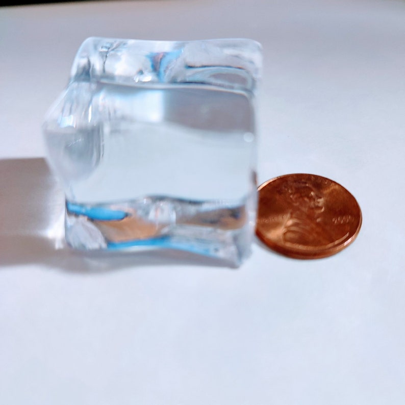 5pc 3D Acrylic Ice Cubes Realistic Fake Ice Cube Craft Supplies Snow