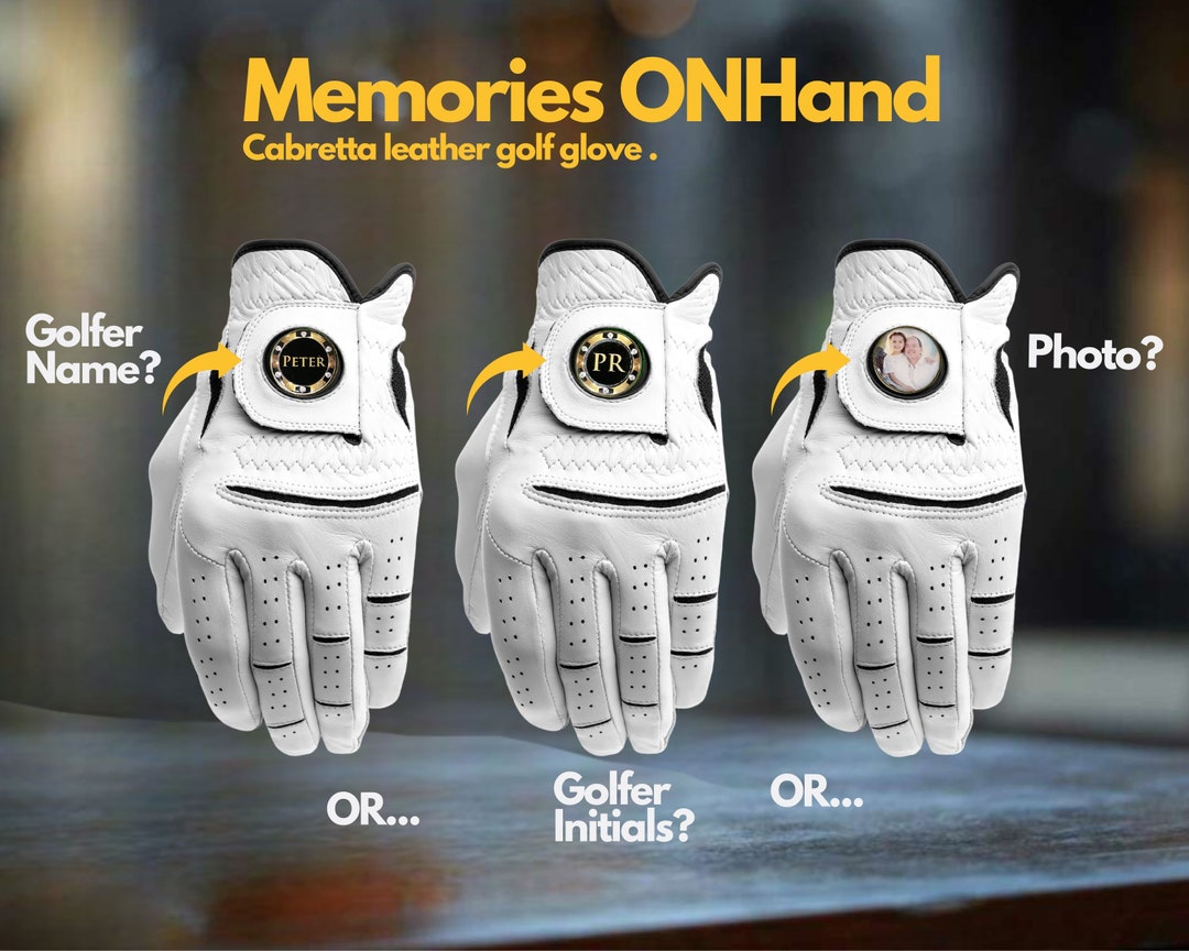 Custom Golf Glove Golf Gifts for Men Personalized Golf Gloves for Men