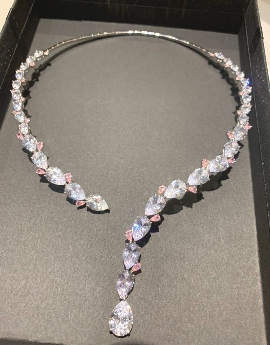 Unique Stunning High Quality Cubic Zirconia Necklace 18K Etsy UK