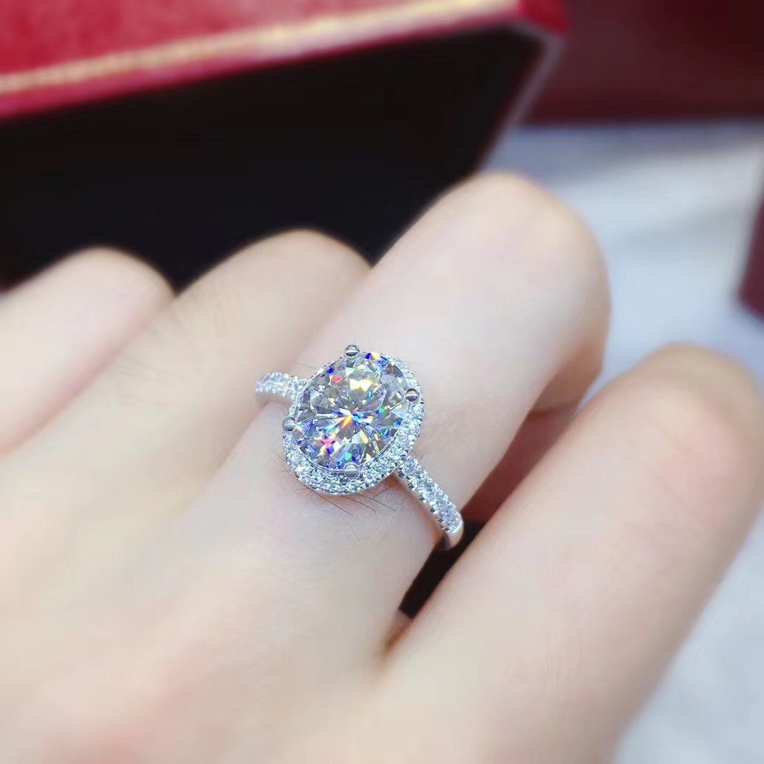 Bague Or Blanc 18K Diamants 0,14 Ct - Taille ITA 10.5 (USA 5.5), Occasion, Italie