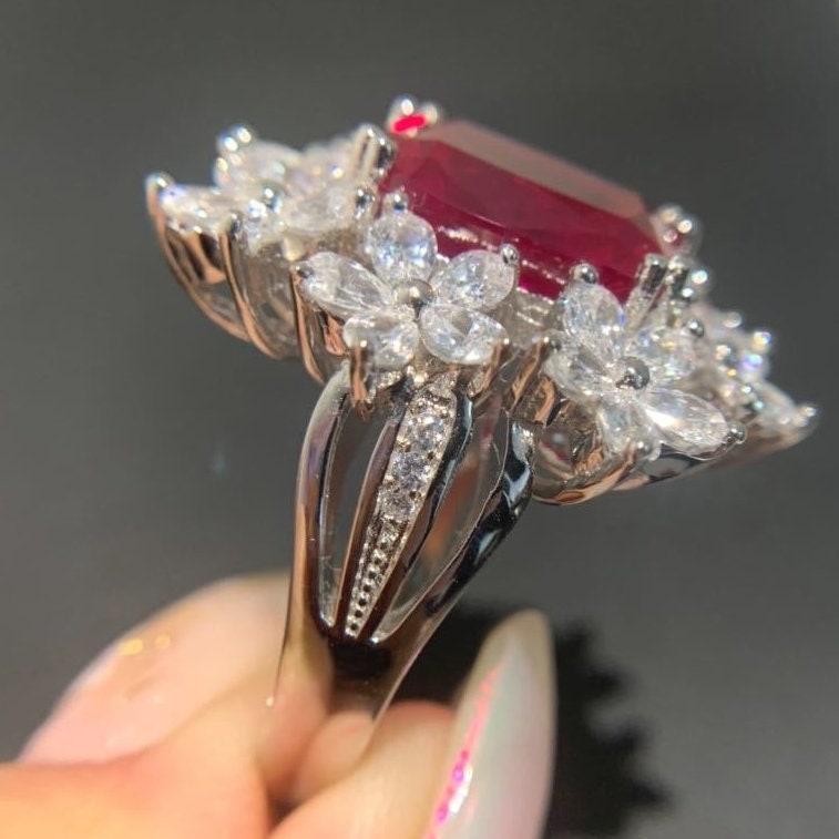 Stunning 5 Carat High Quality Imitation Pigeon Blood Red Ruby - Etsy