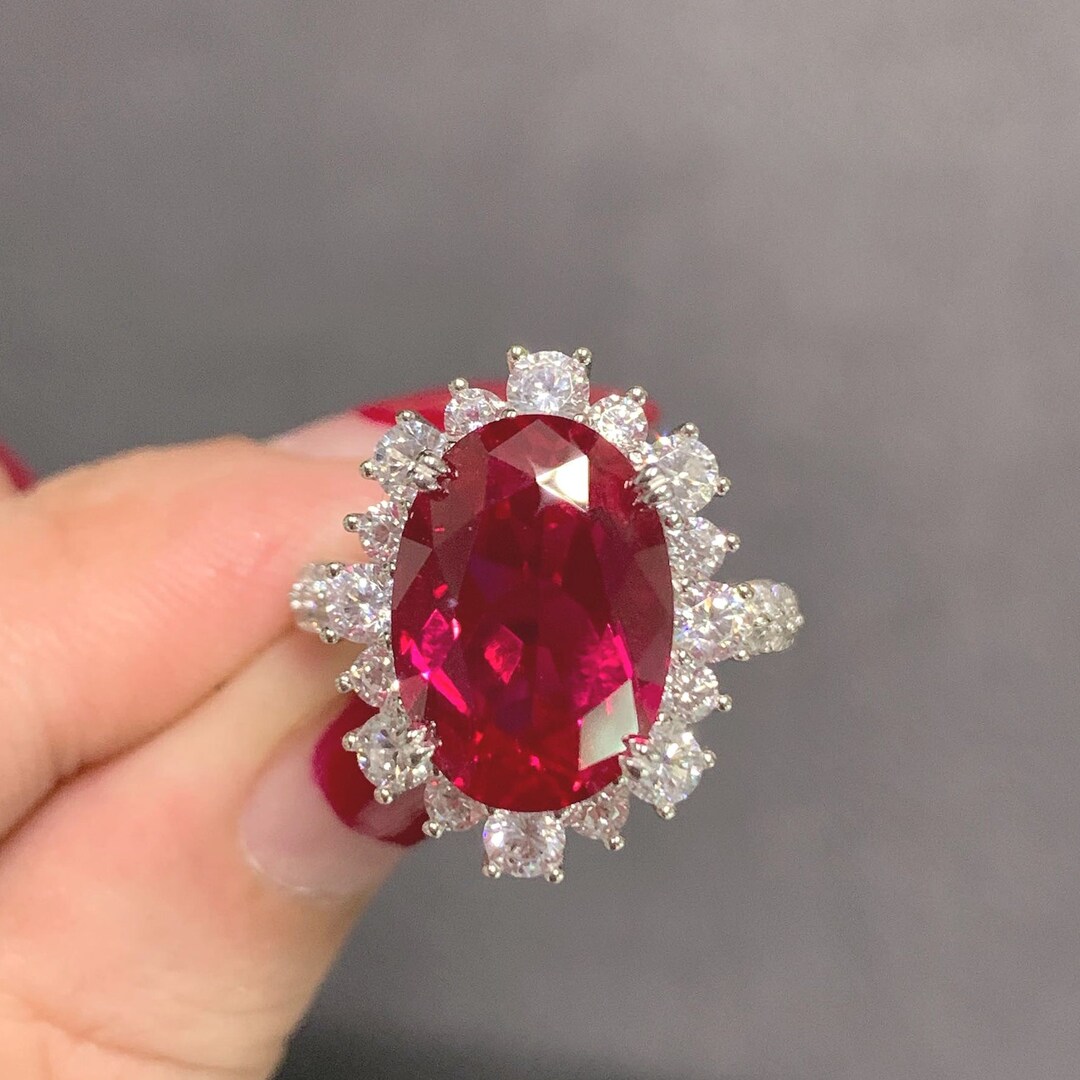 Stunning 6 Carat High Quality Imitation Pigeon Blood Red Ruby - Etsy