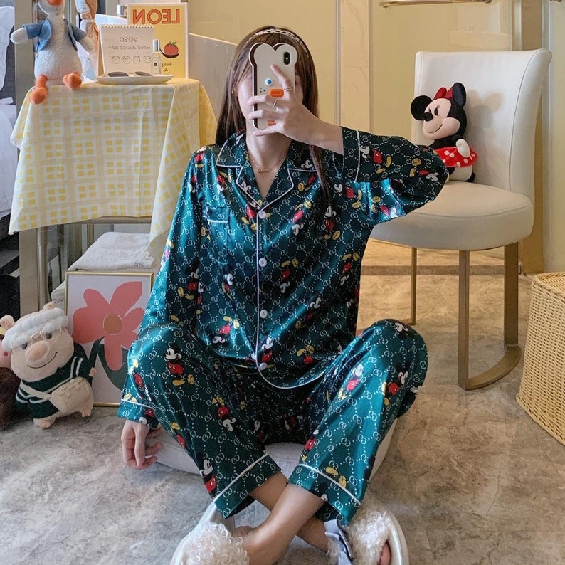 NEW Fall 2020 Trending Christmas Pajamas For Women Satin Silk | Etsy