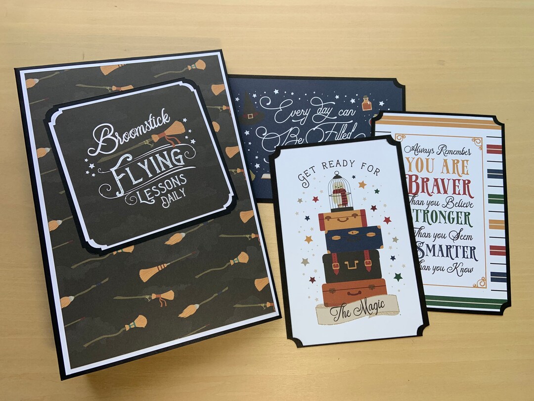 Broomstick Flying Lessons Premade Thin Mini Photo Album Etsy