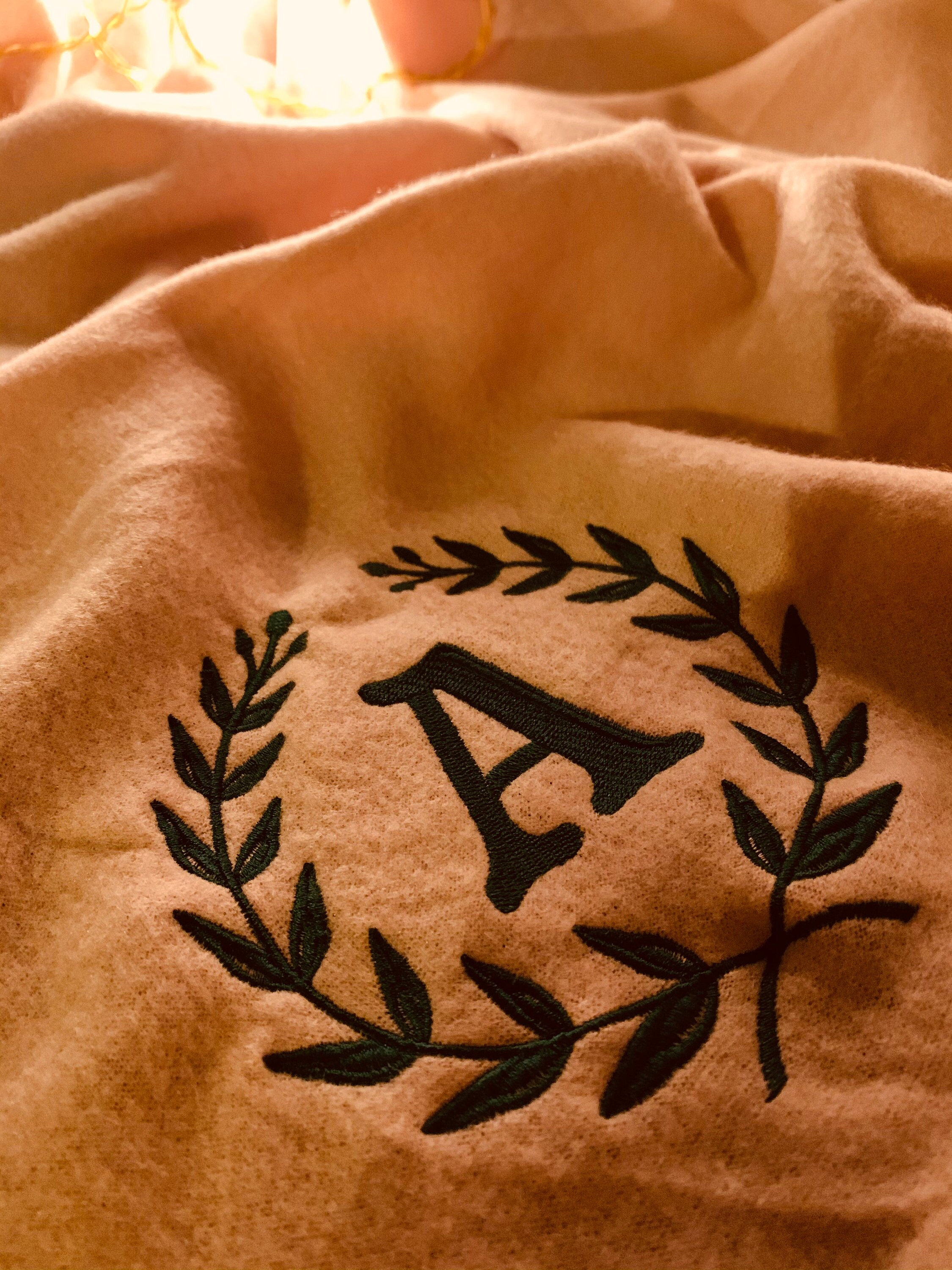 Custom Blanket with Monogram / Personalized Blanket / Etsy