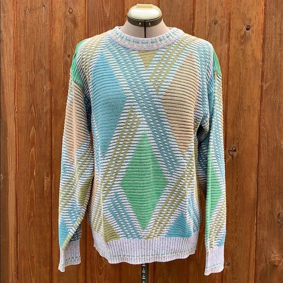 100% Cotton Textured Chunky Knit Grandpa Sweater