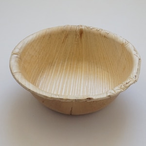 Palm Leaf Round Bowl Chew for Bunnies | Natural Chew Toys for Small Pets | Rabbits, Guinea Pigs, Chinchillas and other Small Pets