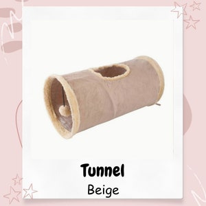 Kurzer Tunnel für Bunnies | Boredom Breaker Bereicherung Spielzeug | Tunnel mit Spitzenloch für Kaninchen, Meerschweinchen, Chinchillas und andere kleine Haustiere