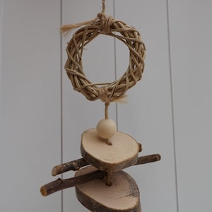 Naturholz Hängespielzeug für Kaninchen | Spielzeug gegen Langeweile bei Kaninchen und Anderen Kleintieren