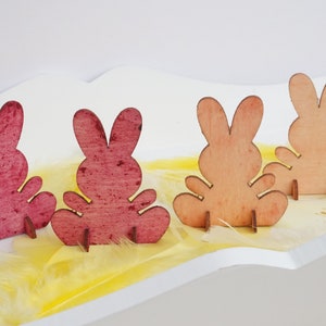 2x Fruit Flavoured Wooden Bunnies for Rabbits | Fruit Infused Wood Chews for Bunnies, Guinea Pigs, Chinchillas & other Small Pets