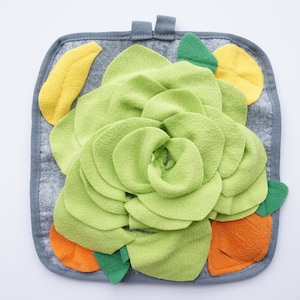 Veggie Patch Snuffle Mat for Rabbits and Guinea Pigs | Boredom Breaker for Treats & Food for Bunnies | Enrichment for Small Pets