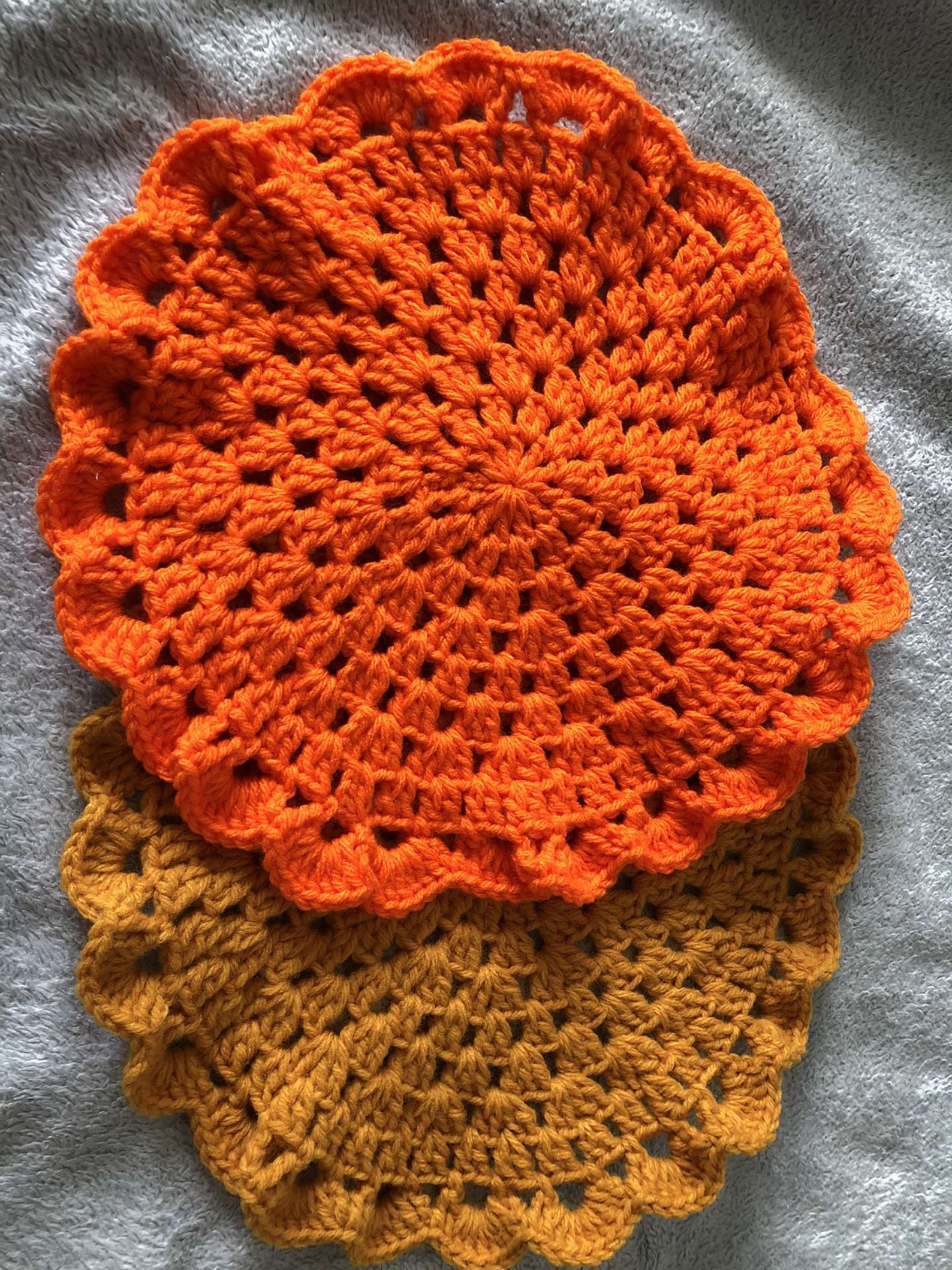 Crochet Granny Round Table Mats Etsy UK